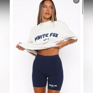 Offstage Ribbed Bike Shorts Space Navy